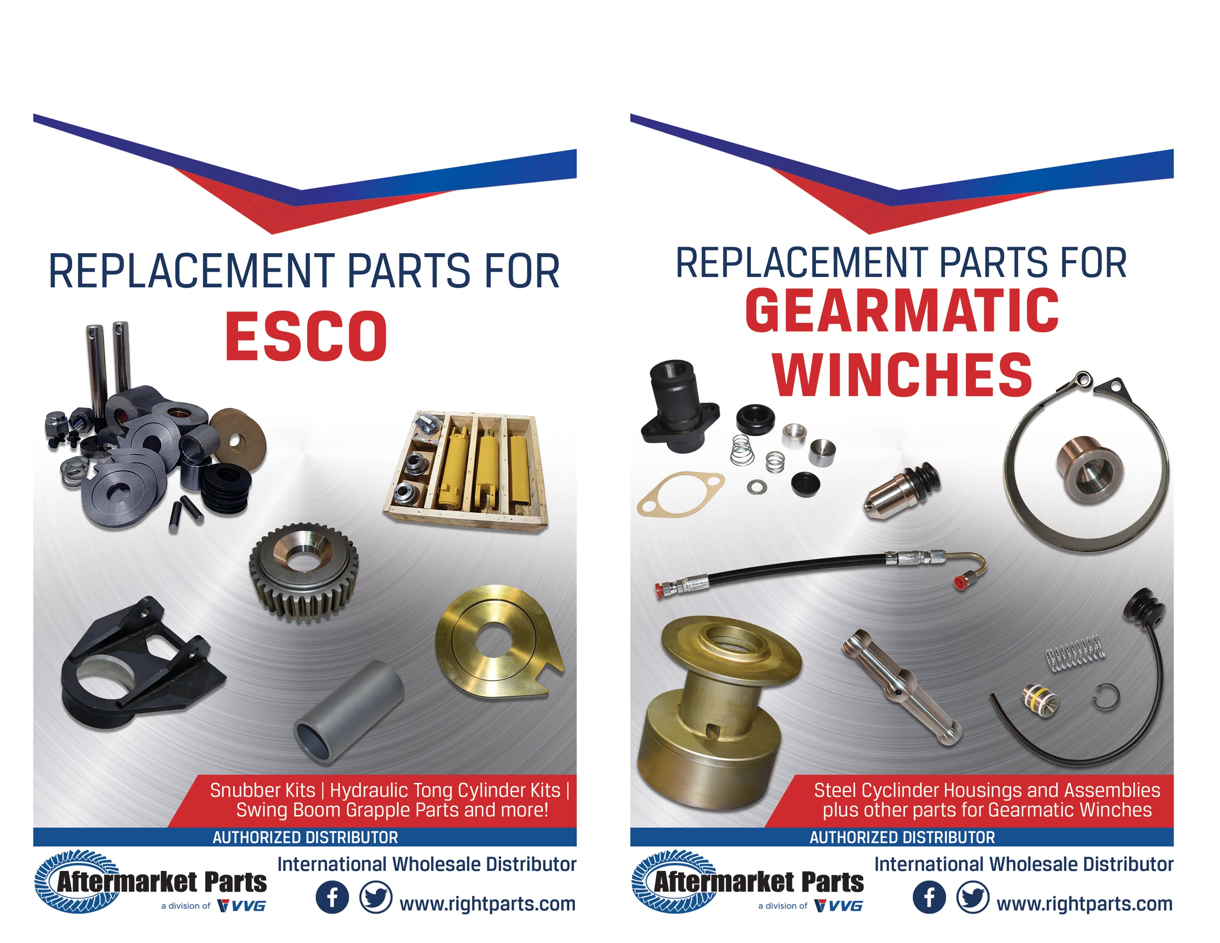 Two aftermarket parts promotional handouts